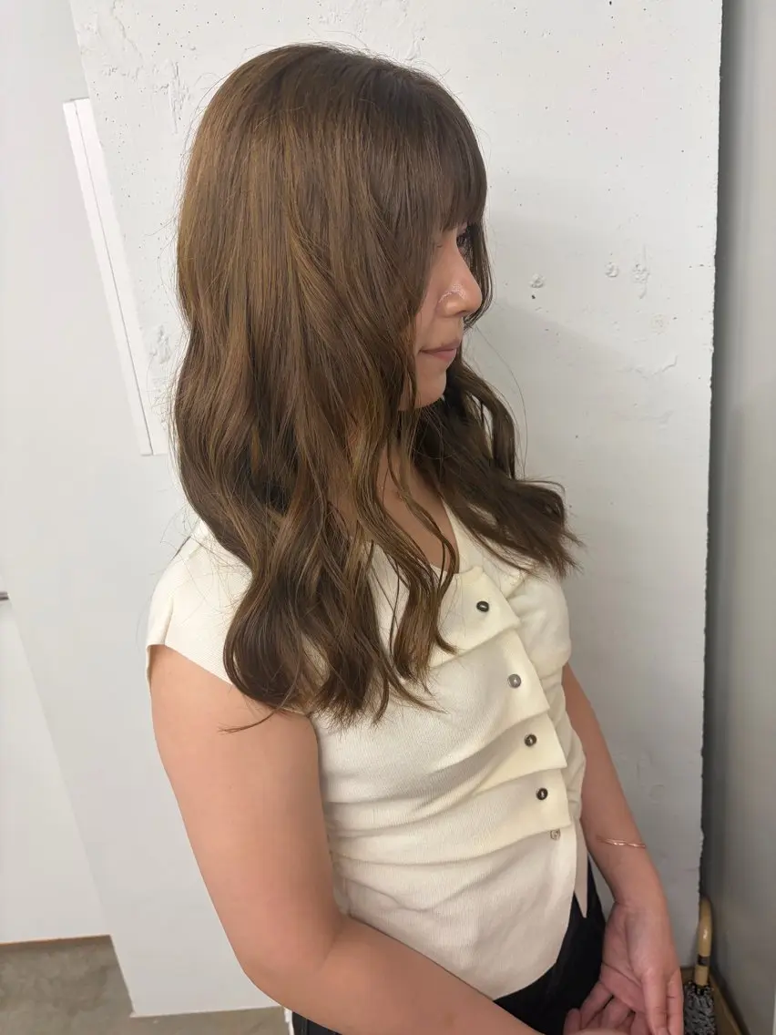 ロング ヘアカラー かすみ/名駅徒歩5分 /カットモデルのヘアスタイル