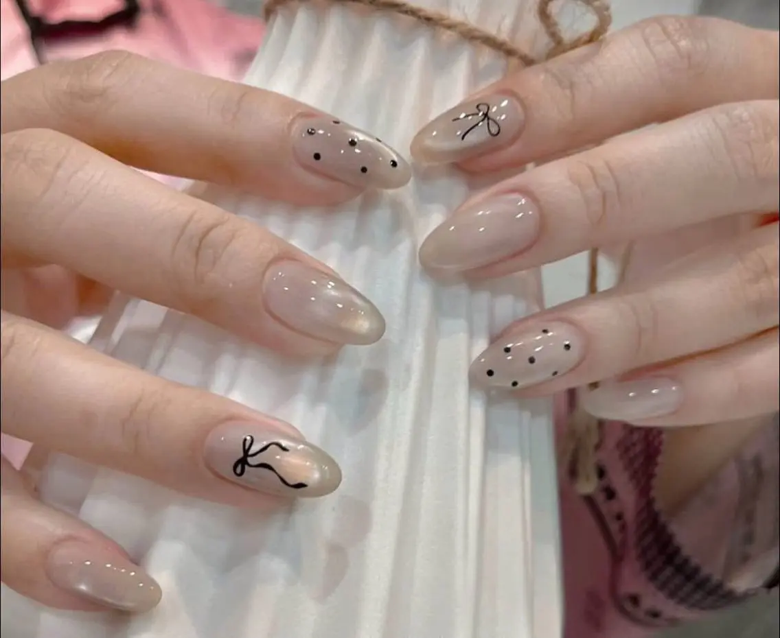 ネイル チークネイル フットネイル フレンチネイル グラデーション 韓国ネイル Ribbonnail salonのネイルデザイン