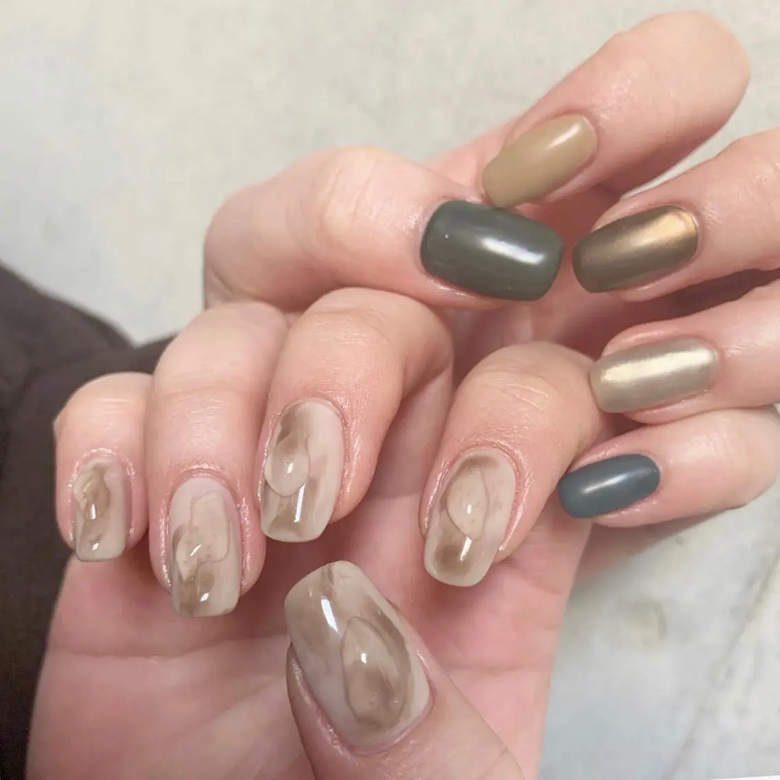 セミロング ネイル マツエク・マツパ ハンドネイル M. Shihoのネイルデザイン