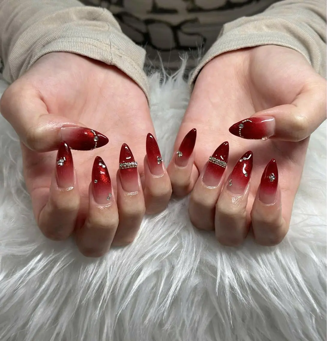 ネイル フレンチネイル ジェルネイル ハロウィン 韓国ネイル マグネットネイル ハンドネイル Hbaby nailのネイルデザイン