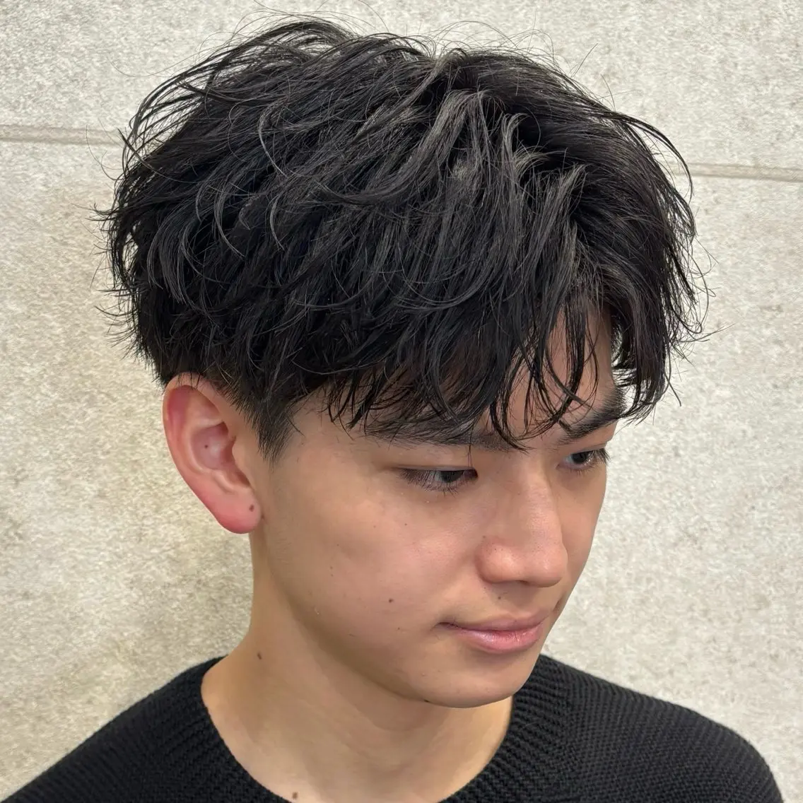パーマ メンズ メンズパーマ カット パーマ 泉 / メンズパーマ /毛流れ特化のヘアスタイル