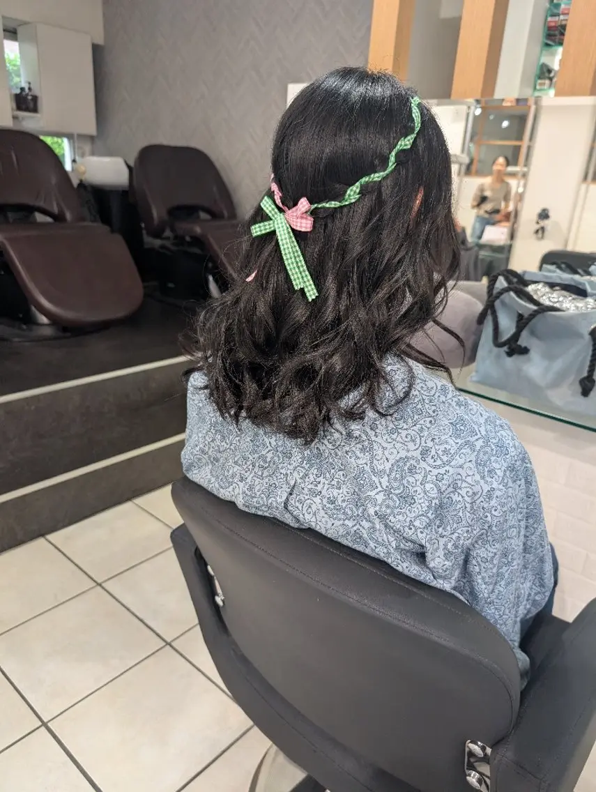ヘアアレンジ 大人髪ヘアセット/ 切りたて感なしカットのヘアスタイル