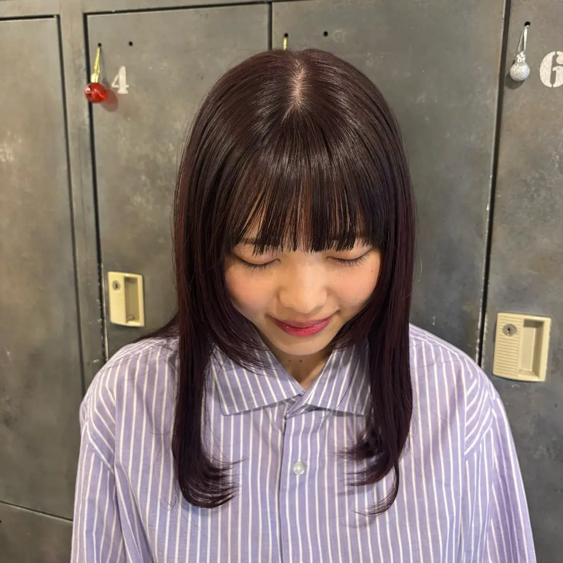 セミロング カラー ヘアカラー トリートメント 暖色/艶カラー🍑☆ /杉村夏希のヘアスタイル