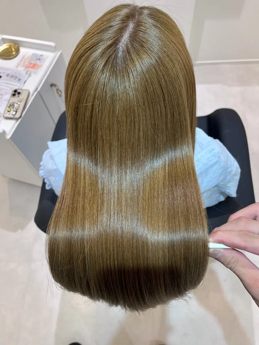 ロング カラー カット ヘアカラー トリートメント IENA髪質改善 honokaのヘアスタイル