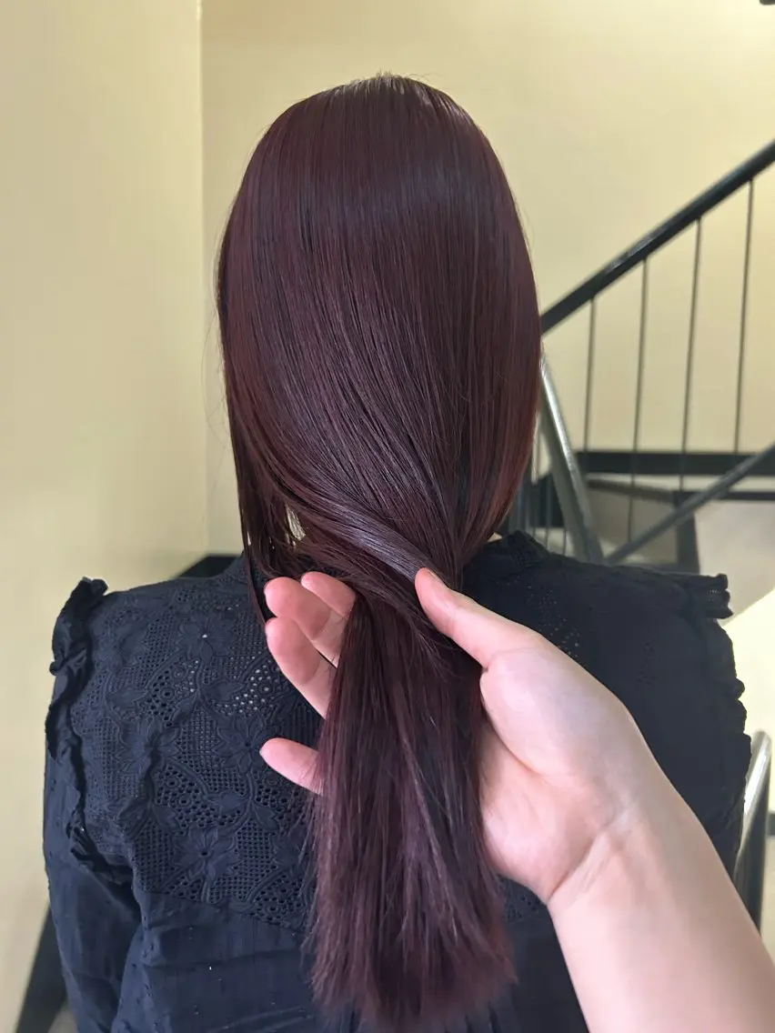 ロング カラー ブリーチ ブリーチなしカラー ヘアカラー ☕️結【suii.】 ボブ/ヘアセット☕️のヘアスタイル