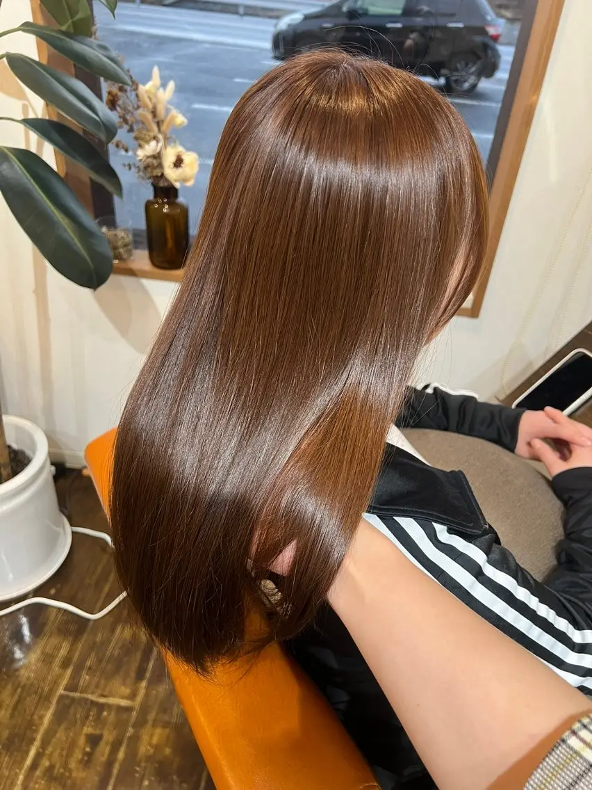 セミロング カラー カット ヘアカラー トリートメント 勢力 星南のヘアスタイル