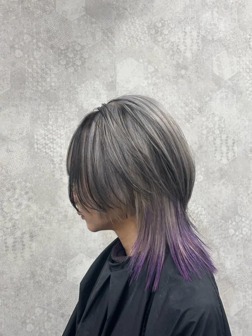 カラー ヘアカラー メンズハイトーン 北斗💍レイヤーのヘアスタイル