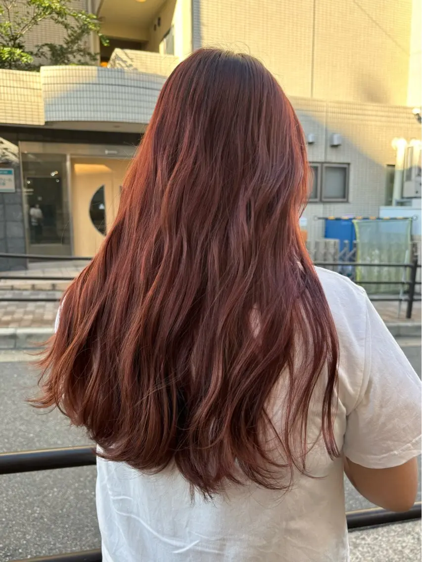 ロング カラー 【aini天王寺】 𝐚𝐢𝐫𝐢✂︎のヘアスタイル
