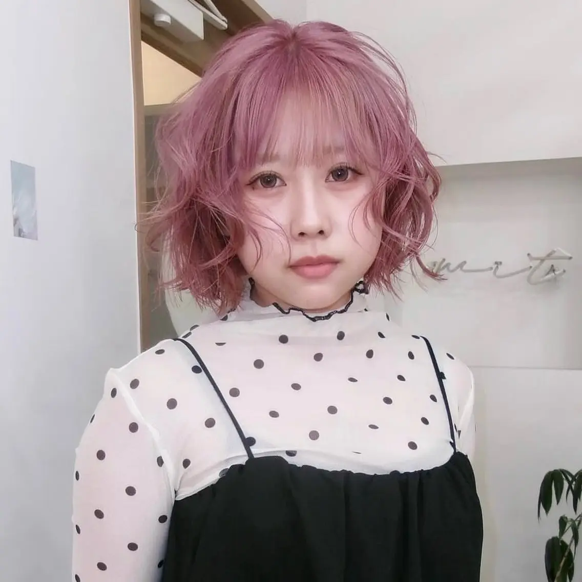 ショート ヘアカラー yuna🎀 ピンク・ラベンダーのヘアスタイル