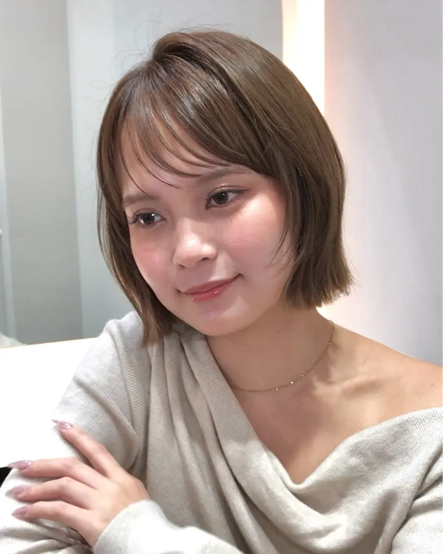 ショート カット 縮毛矯正 トリートメント 🐥ボブ/レイヤー 縮毛矯正/halcaのヘアスタイル