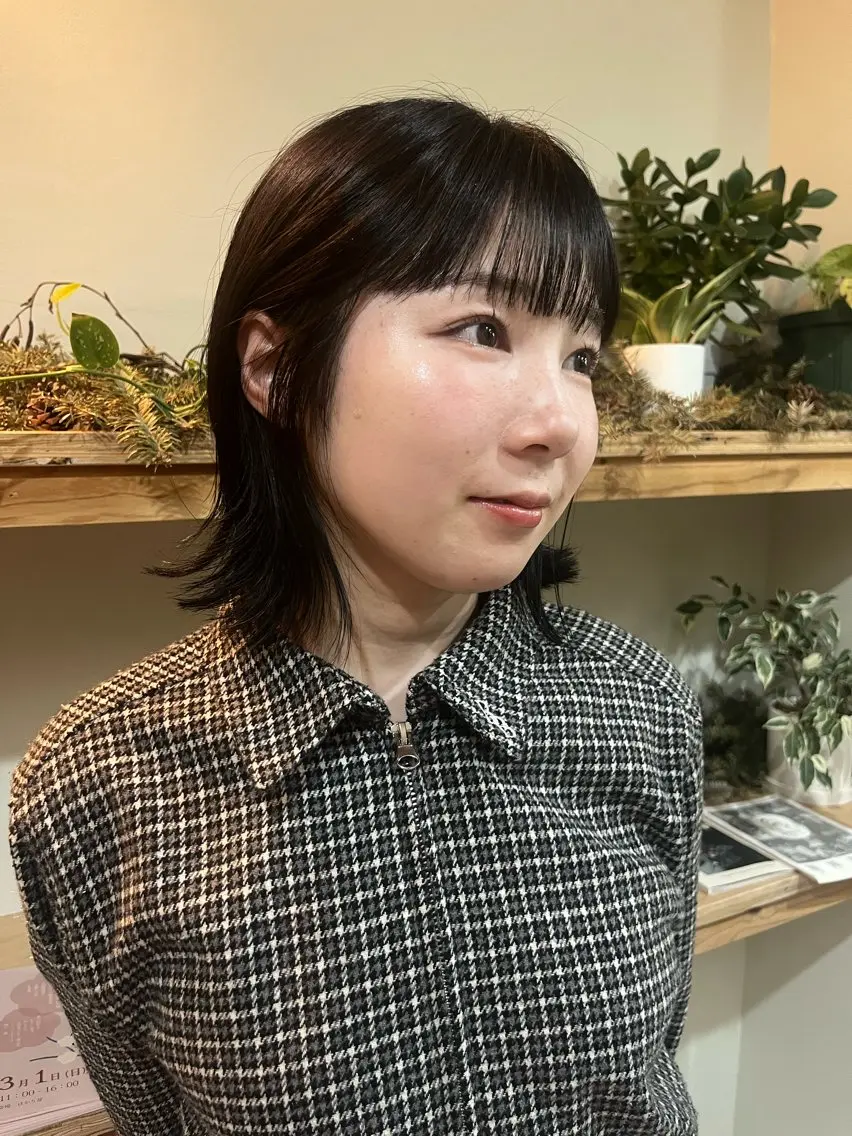 ミディアム のぐち りょうのヘアスタイル