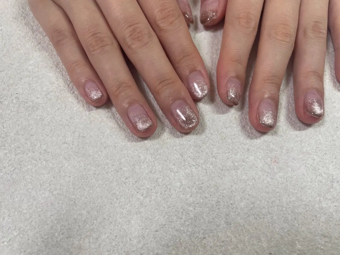 ネイル ジェルネイル グラデーション 韓国ネイル マグネットネイル メンズネイル ハンドネイル kiki nail &brow二子玉川のネイルデザイン