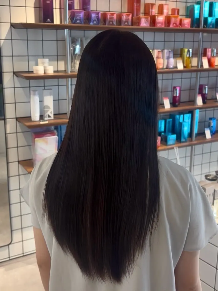 ロング 縮毛矯正 縮毛矯正/髪質改善 /艶髪/💗ホノカのヘアスタイル