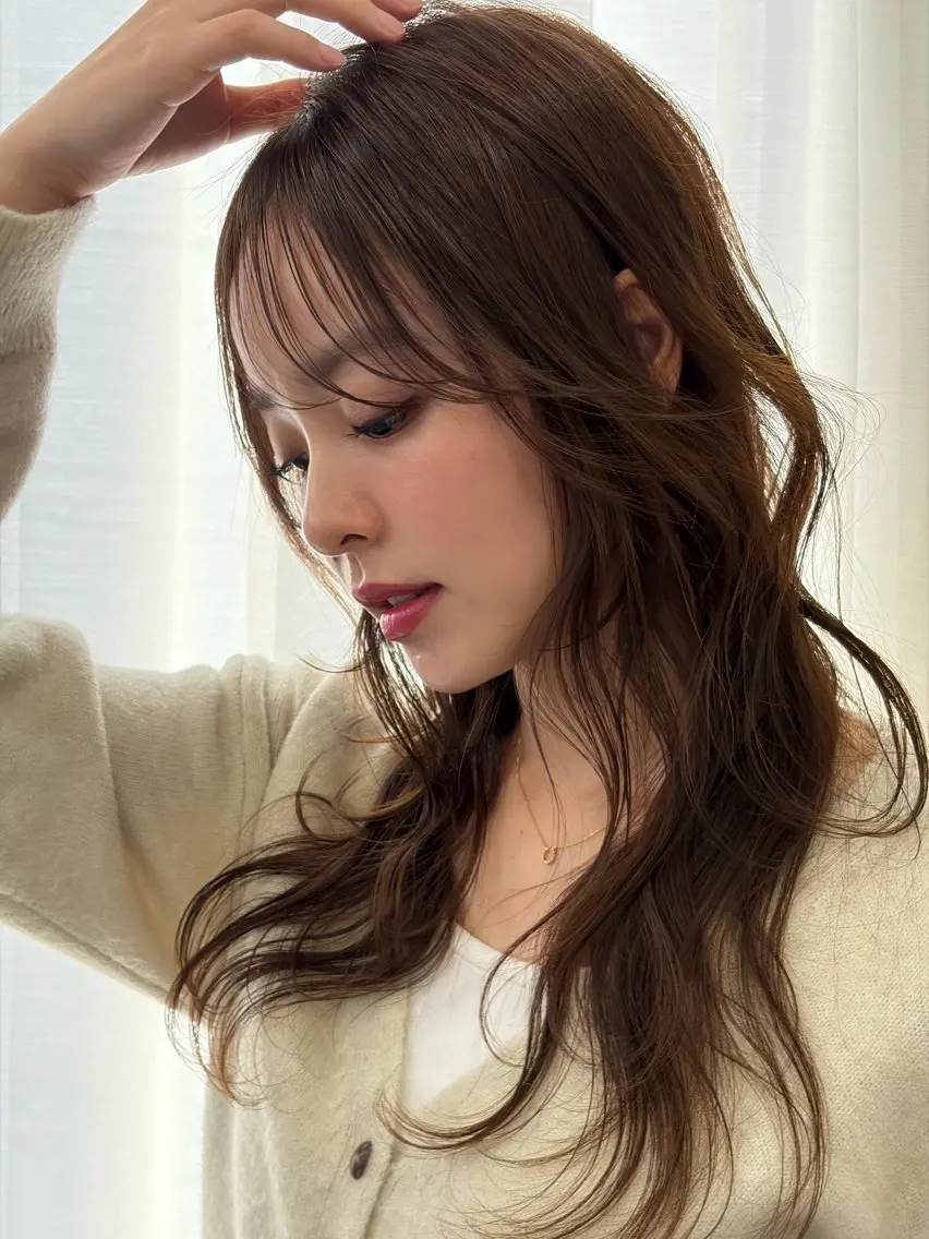 ロング カット ヘアカラー トリートメント Life salon SAKURAのヘアスタイル