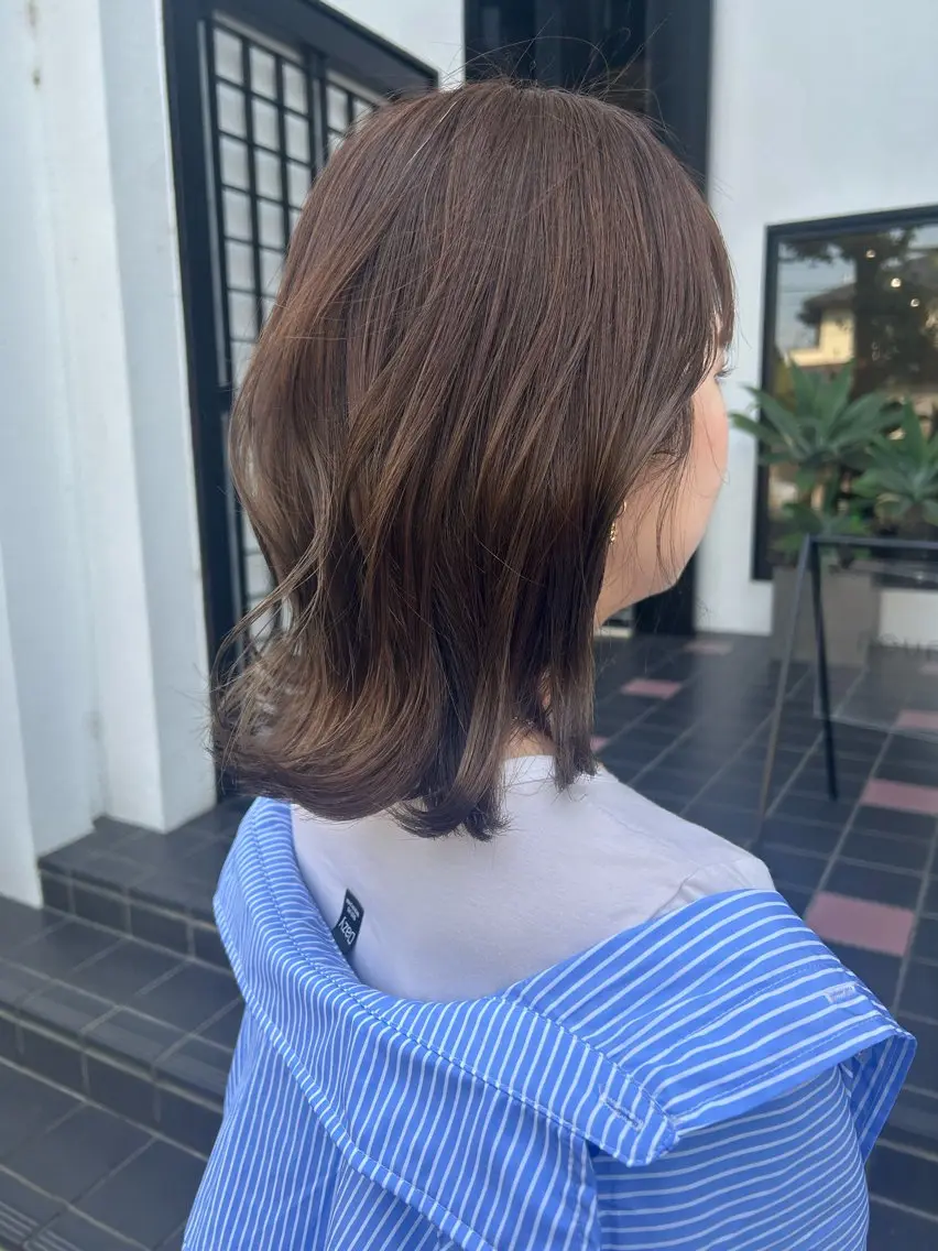 ミディアム ヘアカラー chiharu 𝜗𝜚꙳.*のヘアスタイル