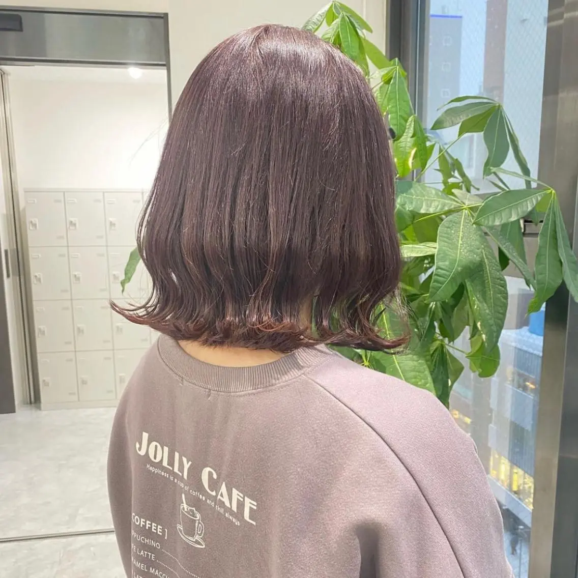 ショート カラー パーマ ヘアアレンジ メンズ キッズ ネイル マツエク・マツパ アイブロウ ブラウンカラー ラベンダーカラー ラベンダーブラウン ピンクカラー 眉カラー KANAMI 🌏のヘアスタイル