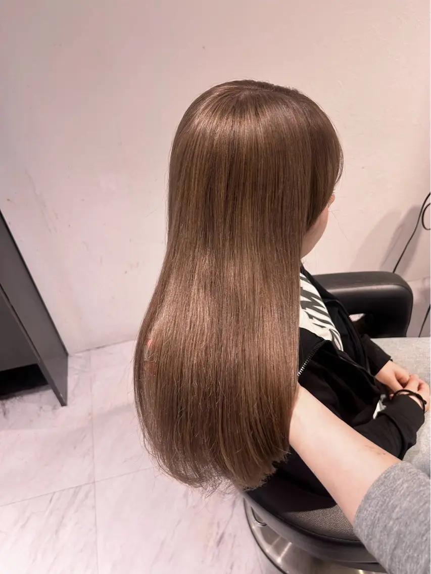 ロング カラー ヘアカラー うる艶透明感カラー HINANO🩶のヘアスタイル