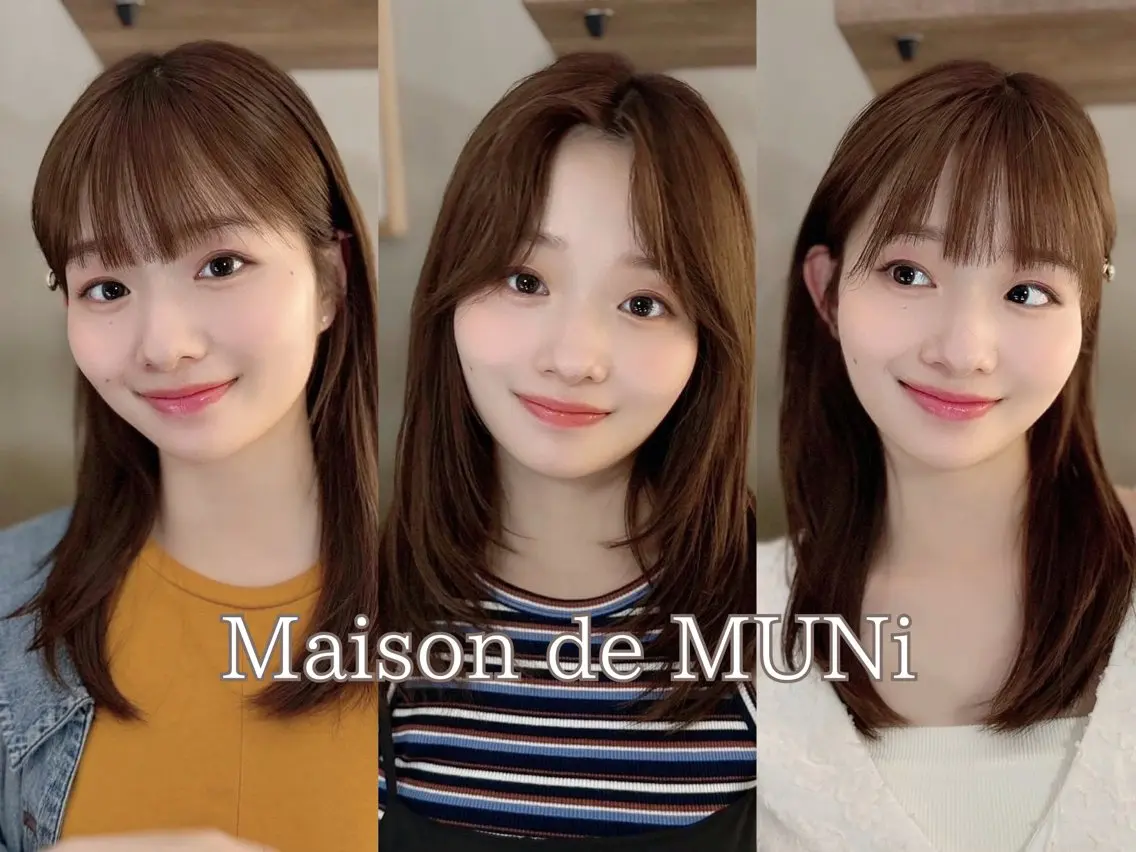 ミディアム [似合う小顔カット] 🪽MUNi恵比寿のヘアスタイル