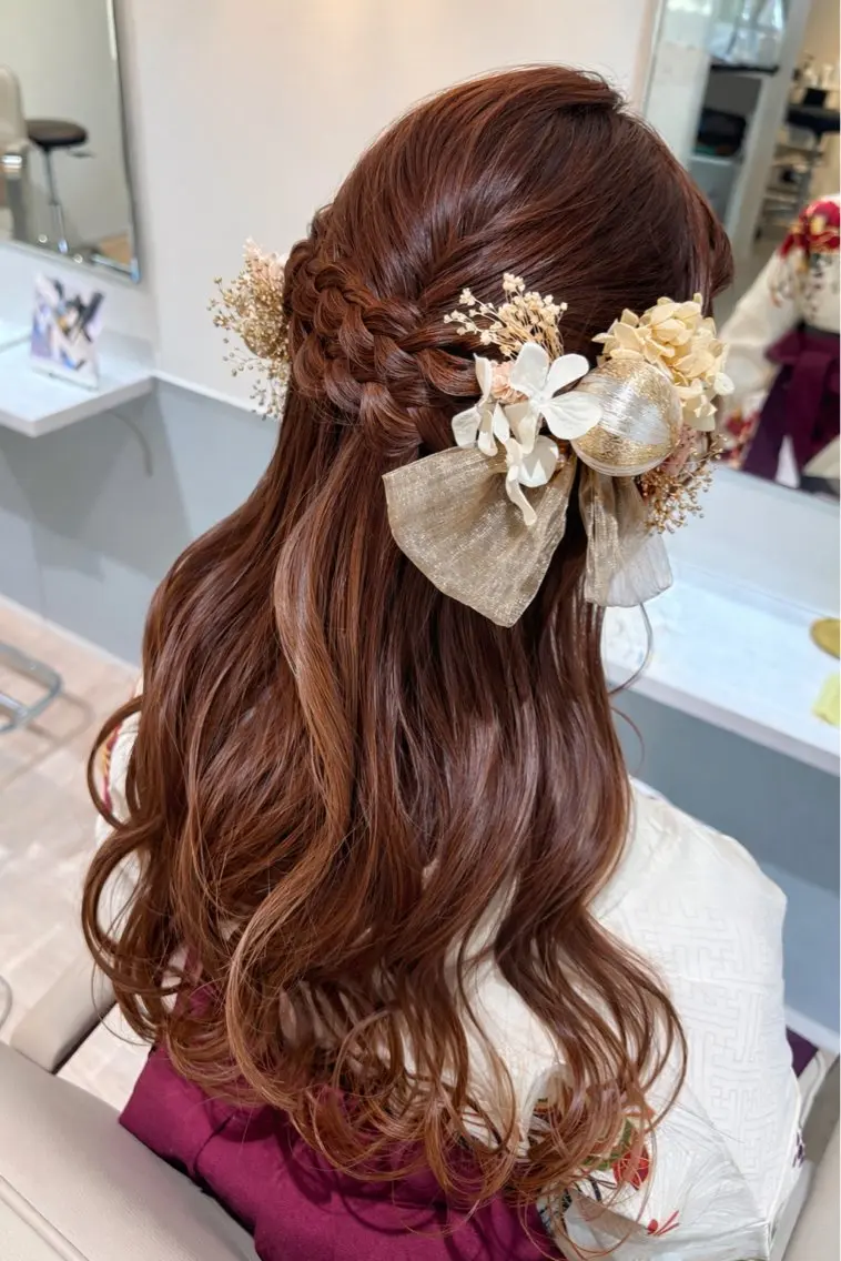 ロング ヘアアレンジ 舩坂 友賀のヘアスタイル