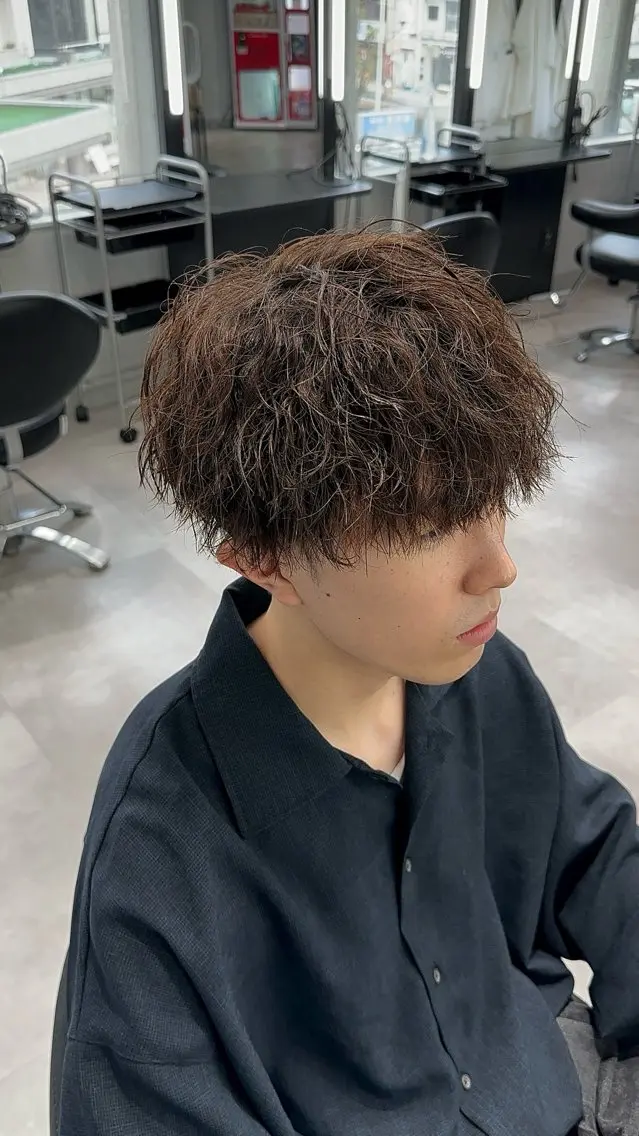 ショート カット パーマ 高橋 昂大のヘアスタイル