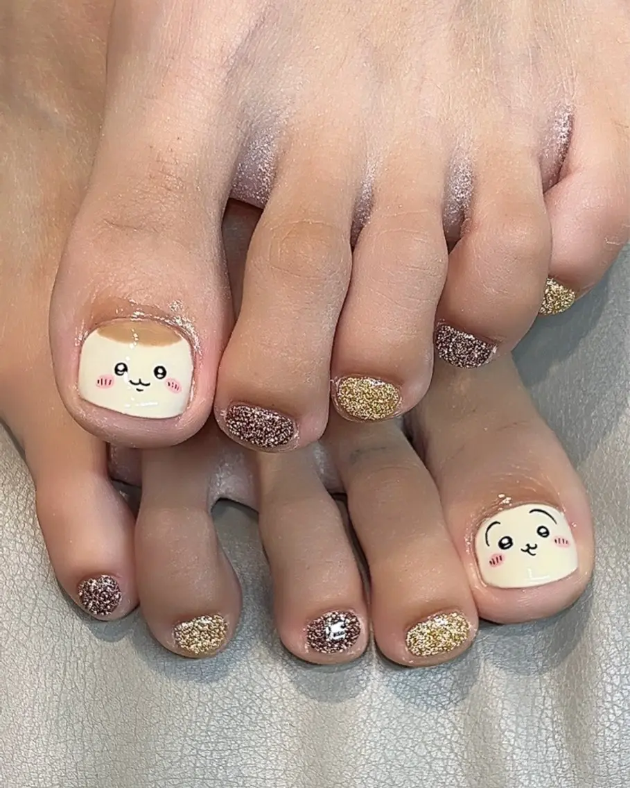 ネイル フットネイル AYU💅ワンホン& 推し活ネイル💕のネイルデザイン