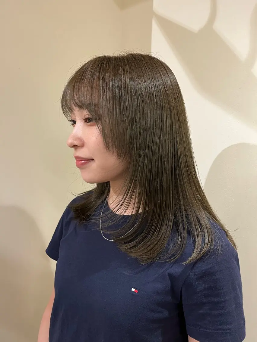 セミロング ヘアカラー mao /HUI金山のヘアスタイル