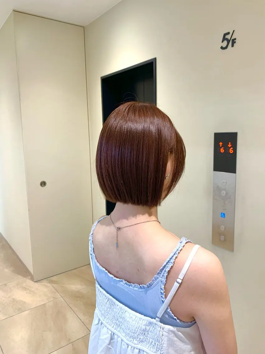 ショート カラー オレンジ カット ヘアカラー ヘッドスパ 本格ヘッドスパ🌿 ×ヘア 佐藤のヘアスタイル