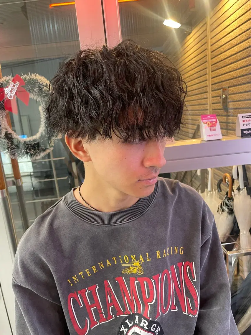 パーマ メンズ カット パーマ 町田エリアＮｏ．１/ パーマ特化/太田京希のヘアスタイル