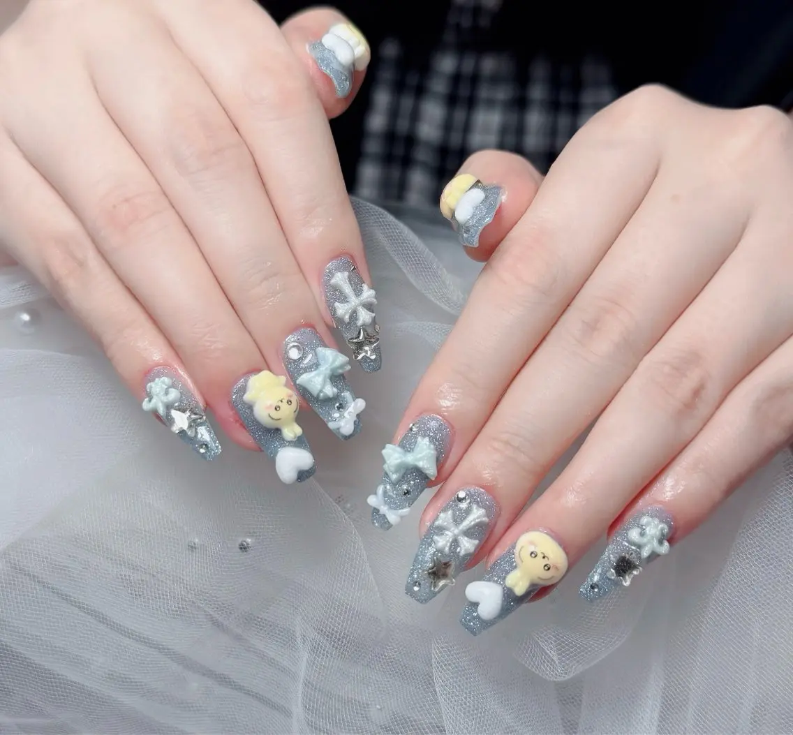 ネイル チークネイル 長さ出し フラッシュネイル フレンチネイル グラデーション ハンドネイル Lenie Nail Salonのネイルデザイン