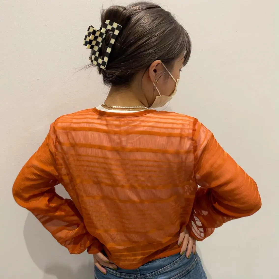 ロング カラー グレージュ モカグレージュ カット ヘアカラー 狩野 羅夢のヘアスタイル