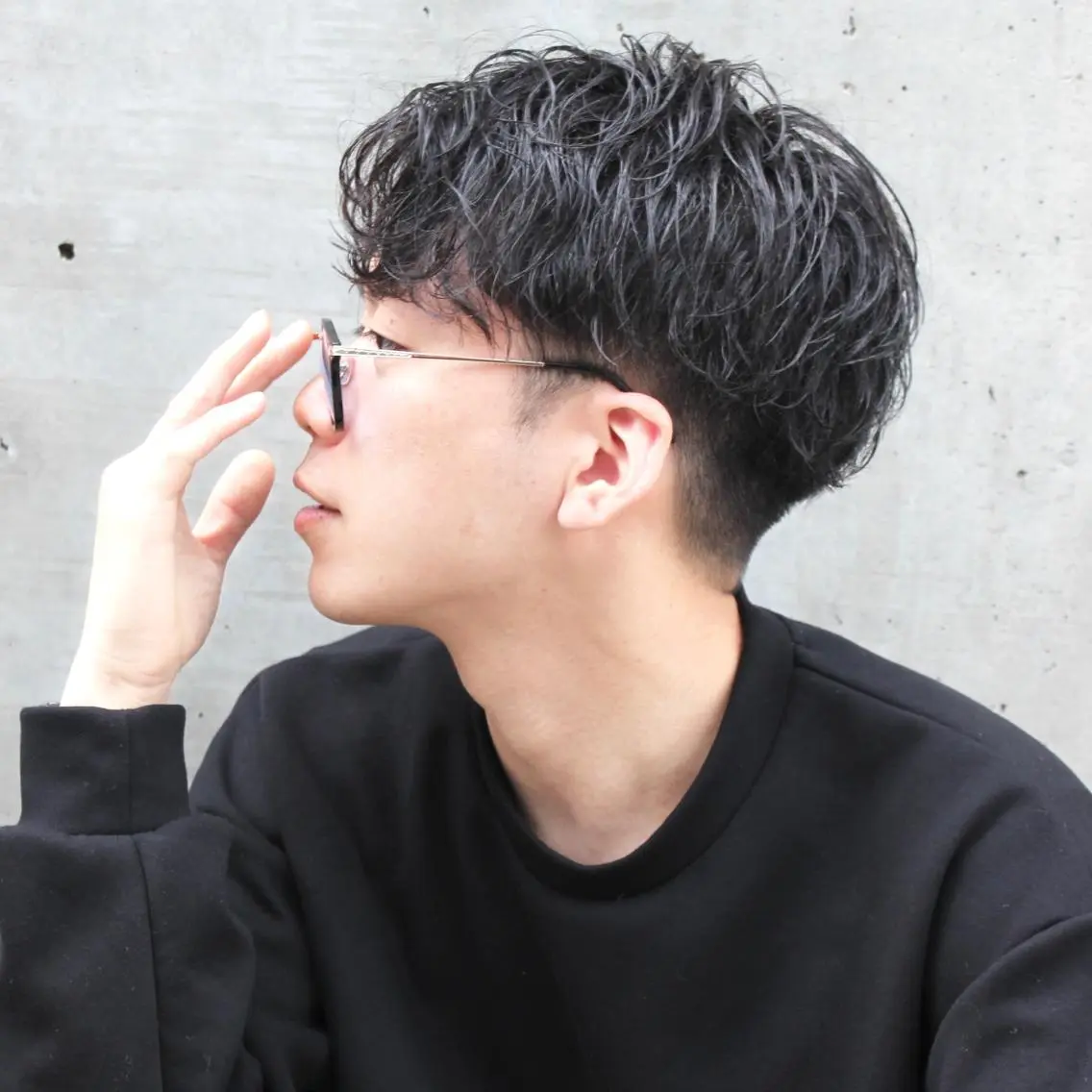メンズ カット パーマ 川原 元気のヘアスタイル