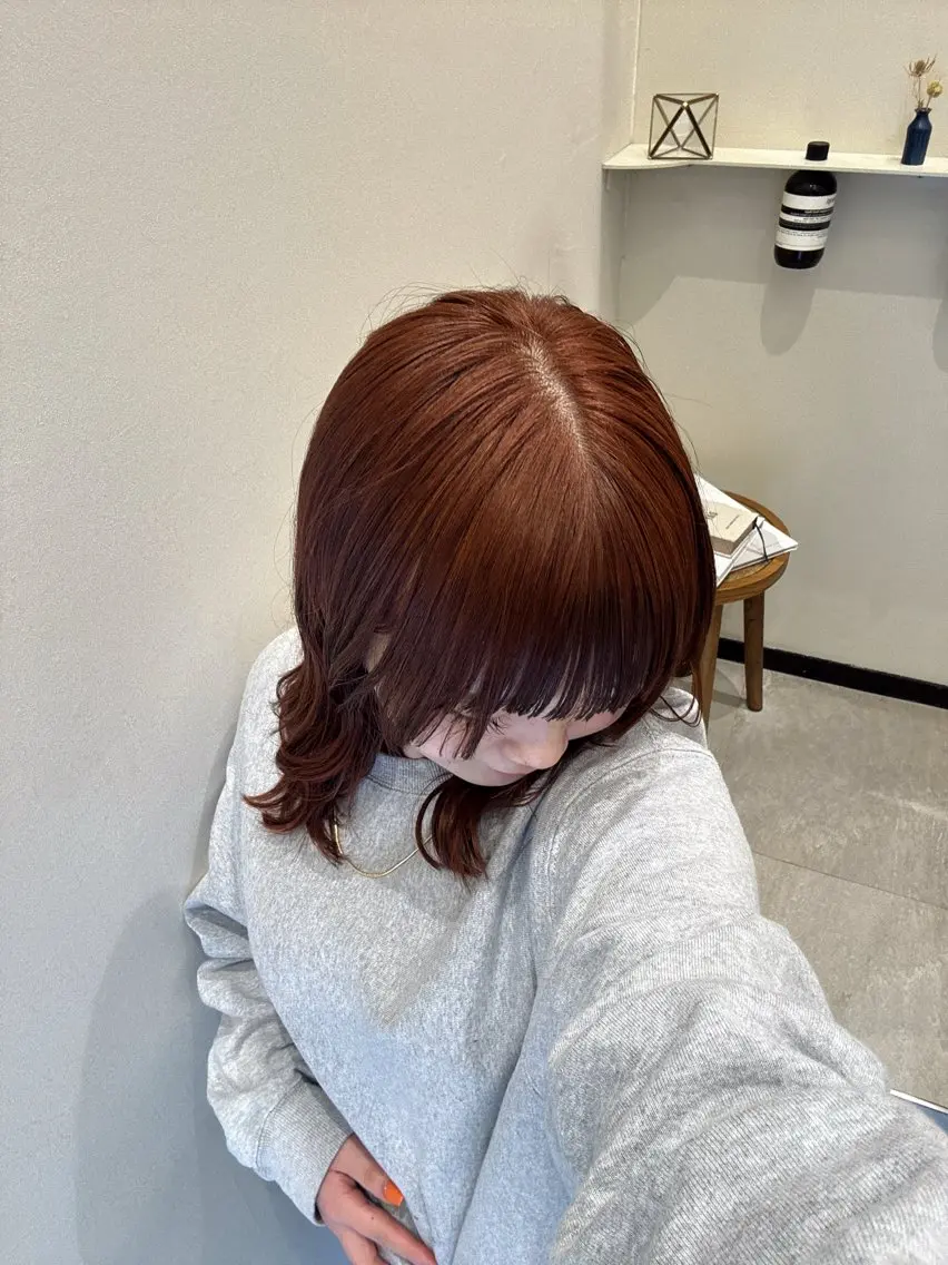 ロング カラー 坂本 桃花のヘアスタイル