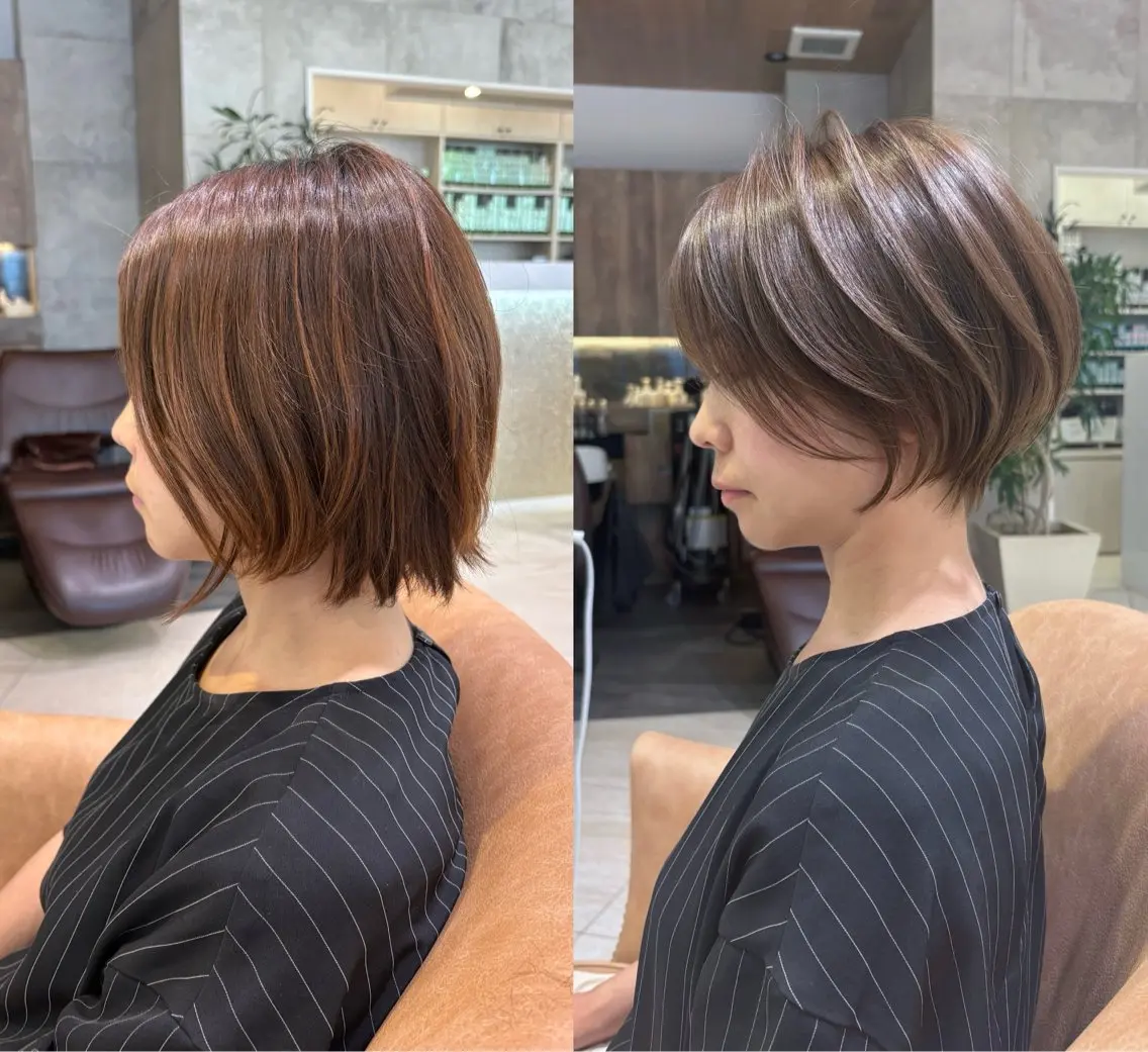 [🎗️銀座店限定🎗️]✂︎似合わせショートカット✂︎ シャンプー＆ブロー付🫧の写真