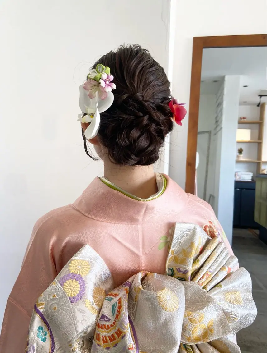 ヘアアレンジ まつ あみのヘアスタイル