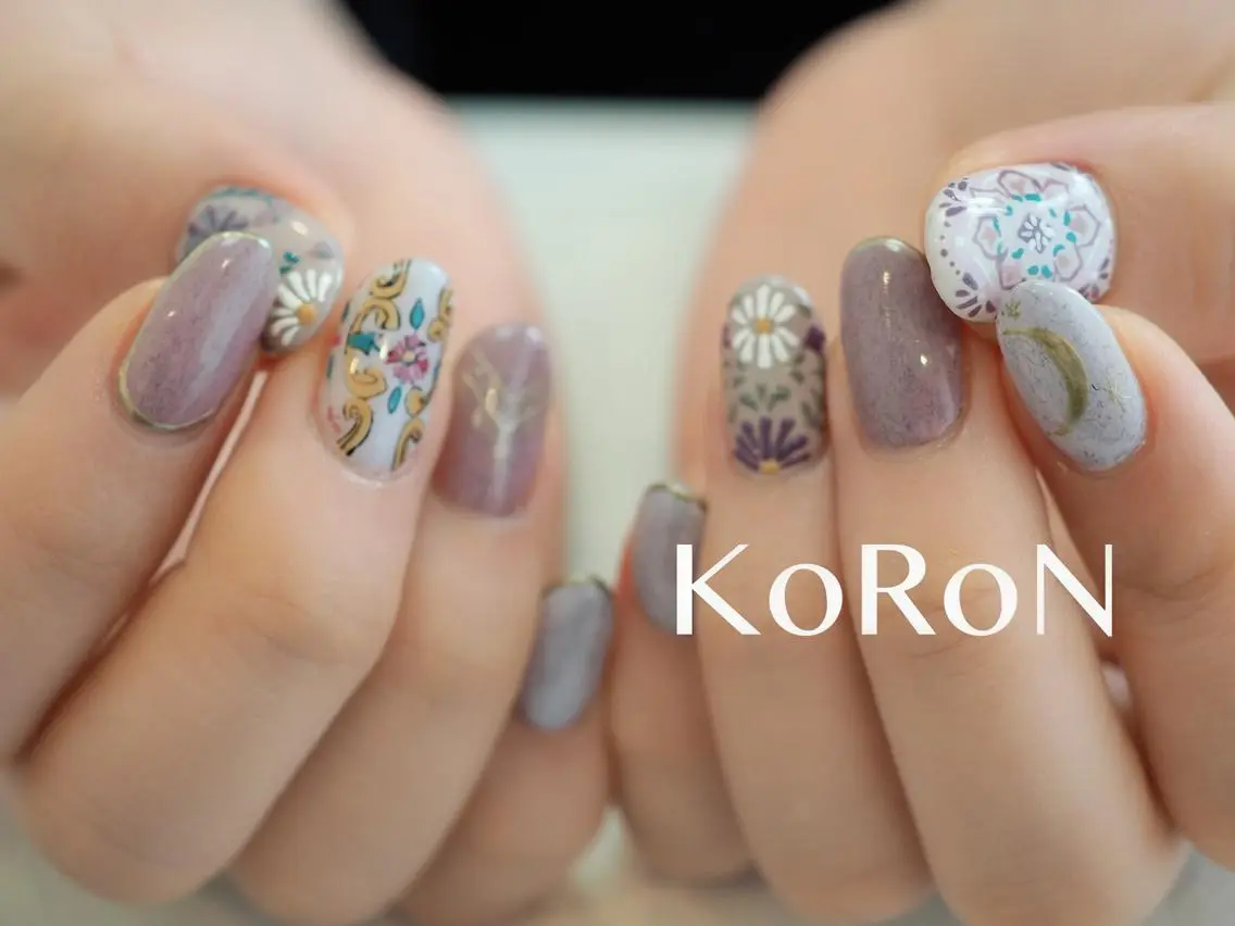 ネイル 持ち込み 自宅サロン鎌倉 KORONのネイルデザイン