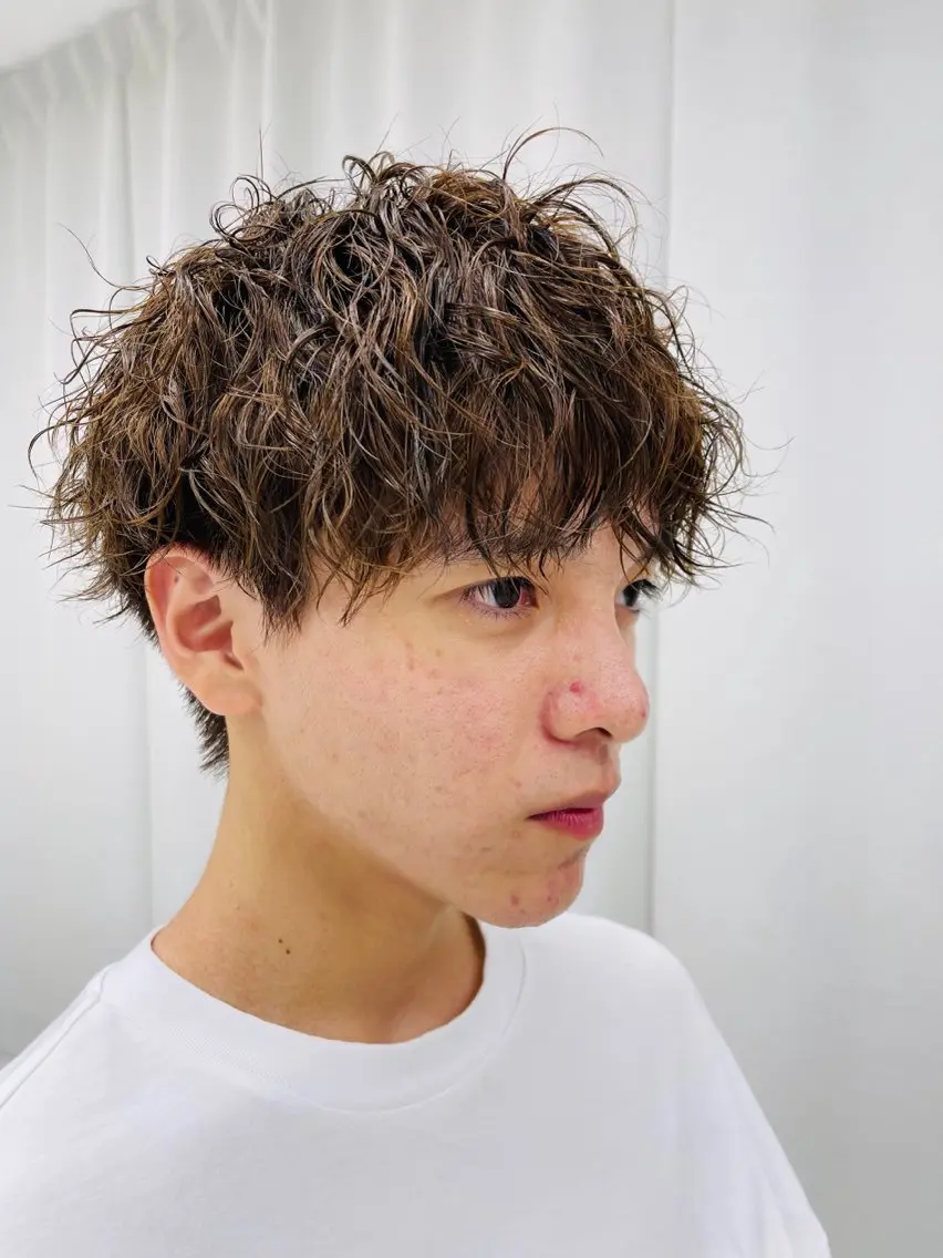 ショート パーマ Junka/レイヤー /透明感艶カラー🎀のヘアスタイル