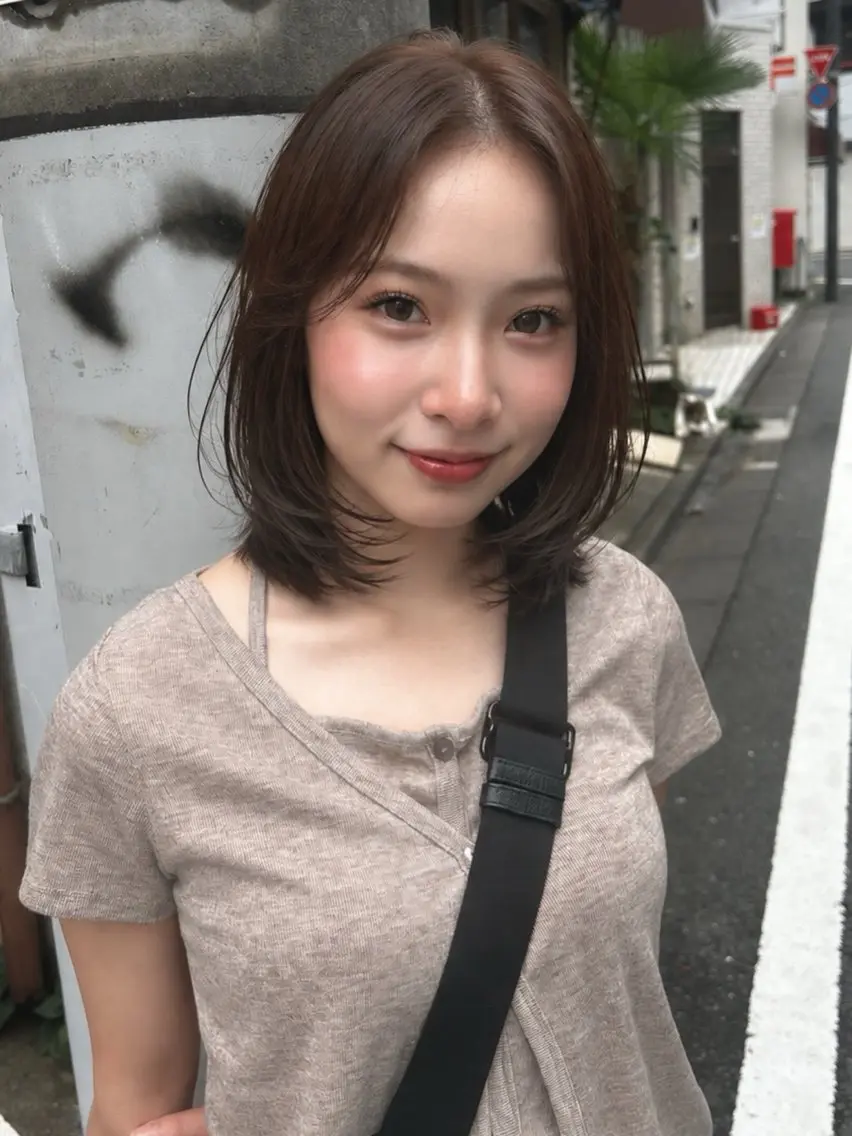 ミディアム LANA似合わせ カット🪐のヘアスタイル