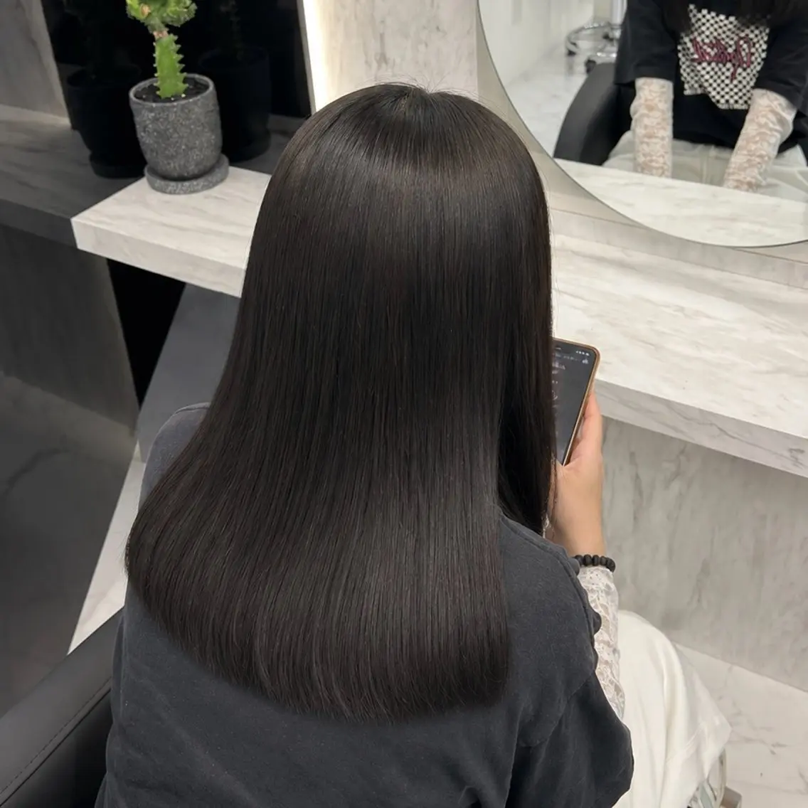 ⁎ˑ𖦹. 技術向上の為モデル様募集中.٠✶トーンダウン/透明感カラー🩵の写真