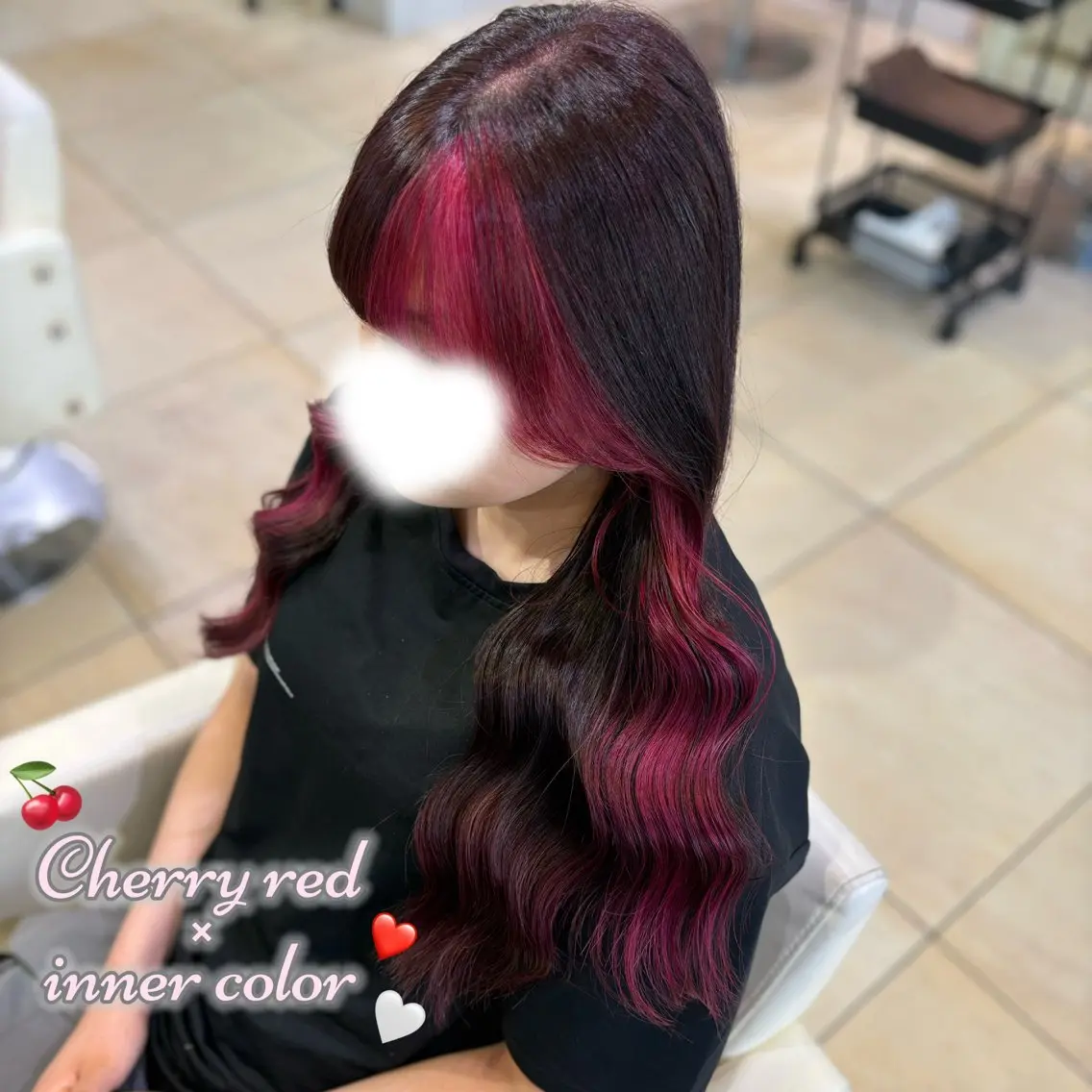ロング カラー ブリーチ カット ヘアカラー 新宿/艶カラー 🎀韓国ヘアKANAのヘアスタイル