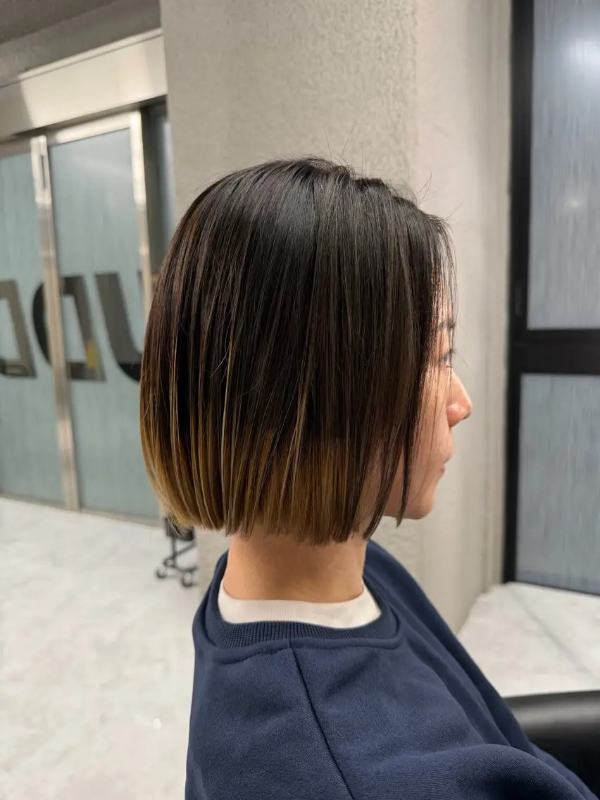 ショート ボブ 髪質改善 カット ヘアカラー トリートメント ✨中野✨髪質改善✨ 野口虎剛のヘアスタイル