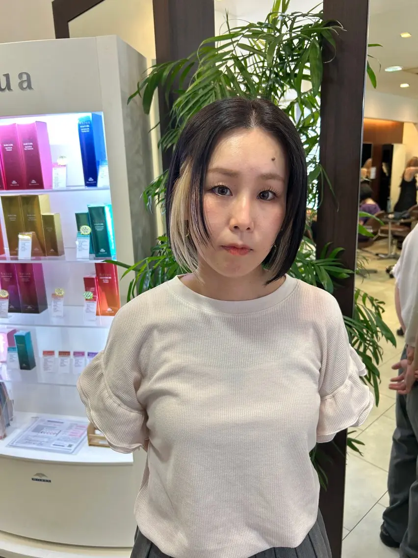 ショート カラー ヘアカラー トリートメント 甲斐 司のヘアスタイル
