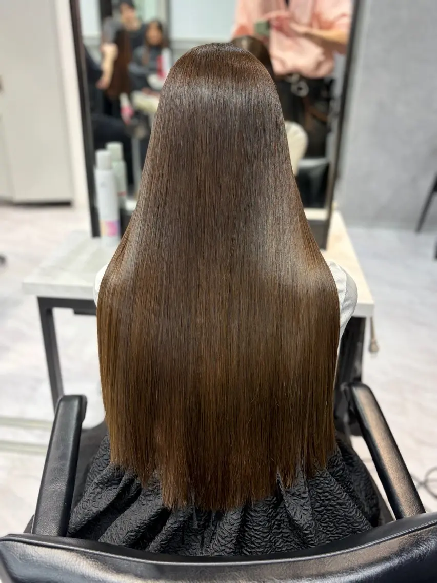 ロング 縮毛矯正 武内 風馬のヘアスタイル