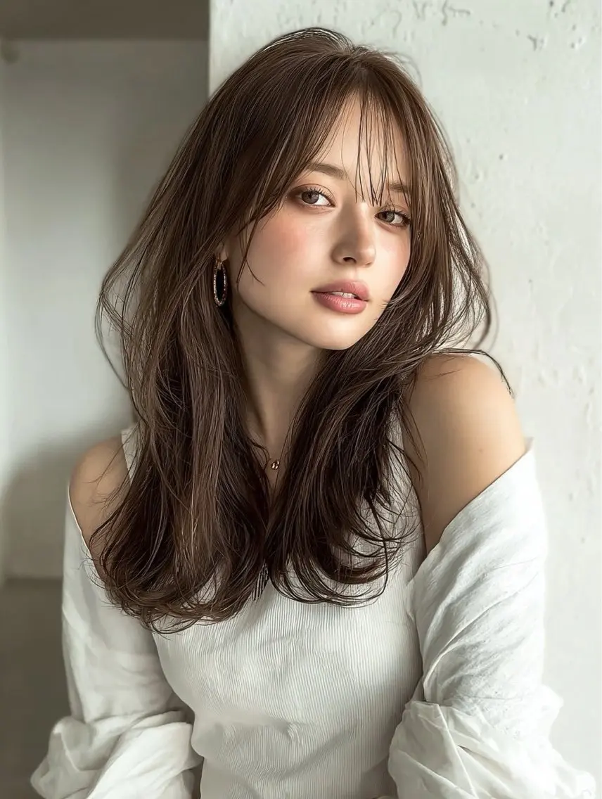 ロング カラー カット ヘアカラー トリートメント 似合わせ美髪ヘア✨ 天王寺.阿倍野🌈のヘアスタイル