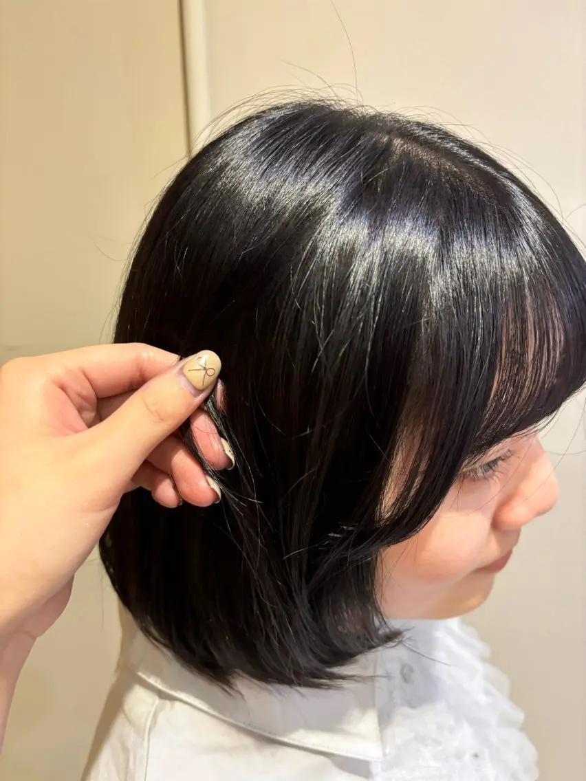 カラー ブルーカラー ブルーラベンダー ラベンダーカラー オリーブ🎶アッシュ グレージュちひろ🧸のヘアスタイル