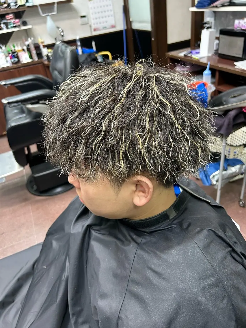 パーマ メンズ パーマ 河野 敬之のヘアスタイル