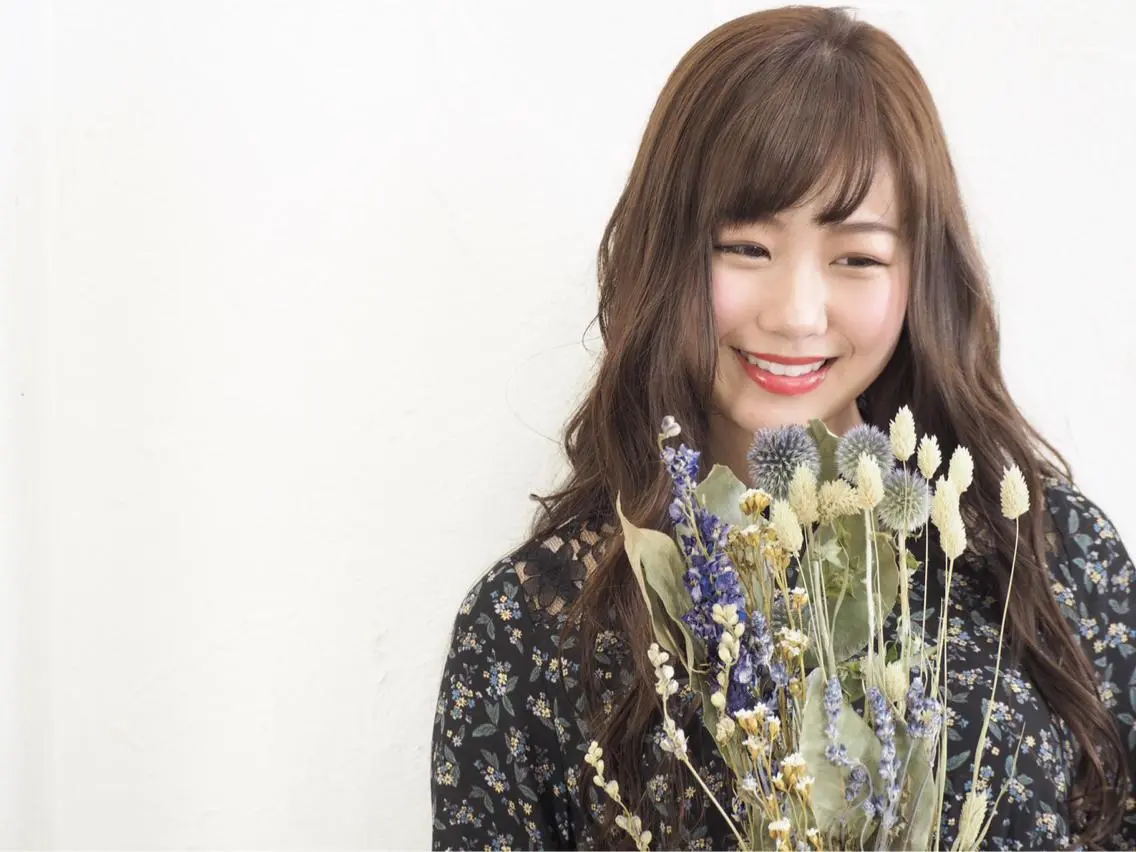 ロング カラー パーマ ヘアアレンジ 撮影モデル 堀 大輔のヘアスタイル