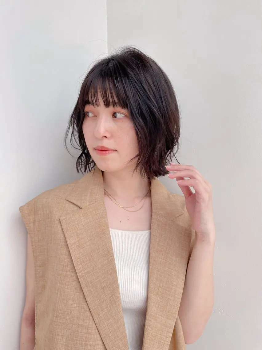 ミディアム ボブ ボブ/ミディアム 親しみやすさ/さくらのヘアスタイル