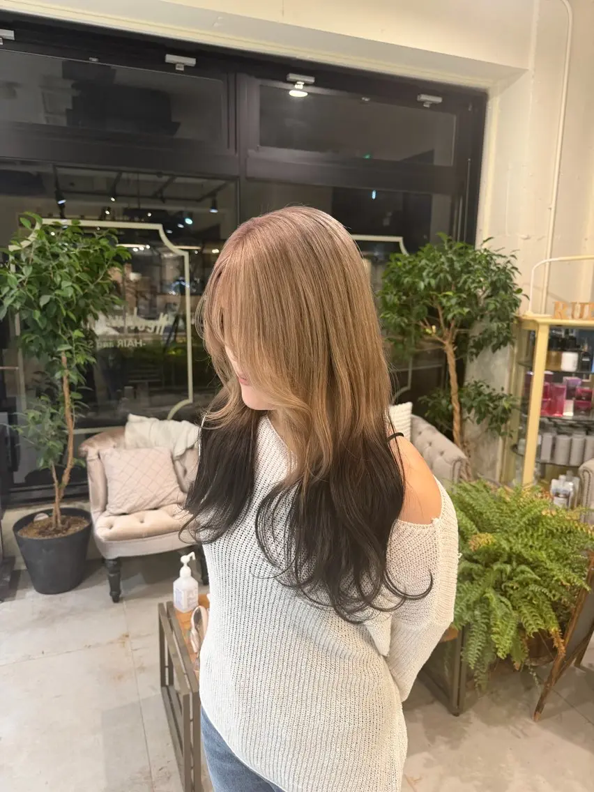 ロング カラー 🫐 キナリ🫐のヘアスタイル