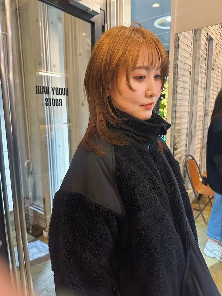 セミロング カラー ダブルカラー レイヤーカット ウルフカット ヘアカラー トリートメント 🌈村松滉太髪質改善 レイヤーカット🌈のヘアスタイル