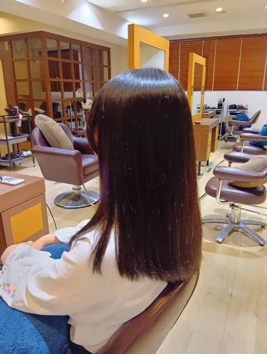 ロング 顔周りカット 縮毛矯正 カット 縮毛矯正 トリートメント 小林暢🌟Orque 髪質改善サロン🌙のヘアスタイル